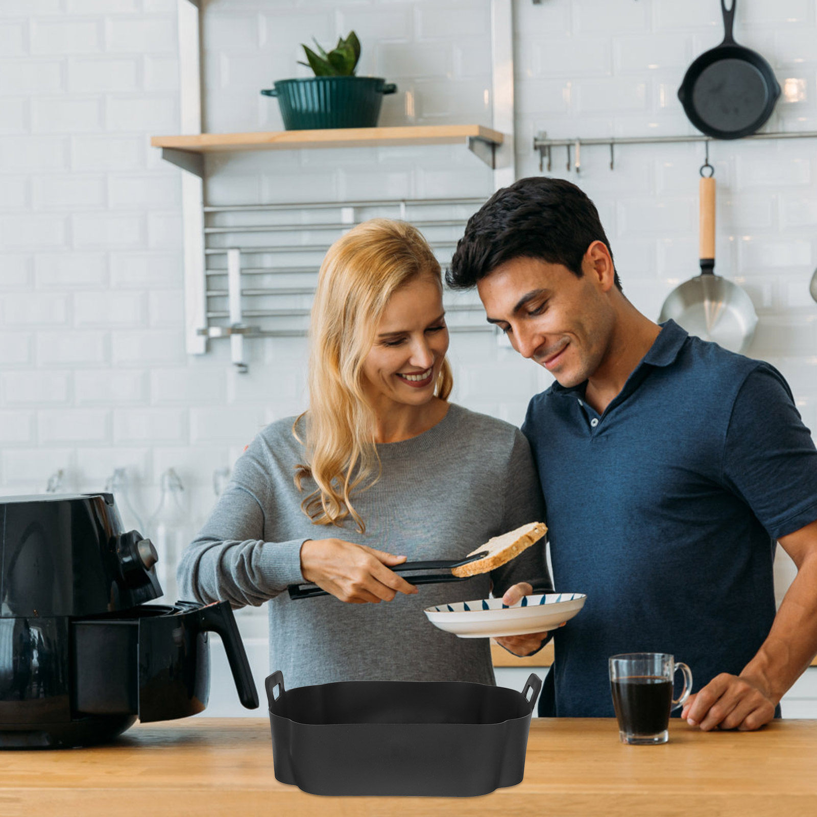 Air Fryer Silicone Pot Liner - Silikon Air Fryer Tencere Astarı, Yapışmaz