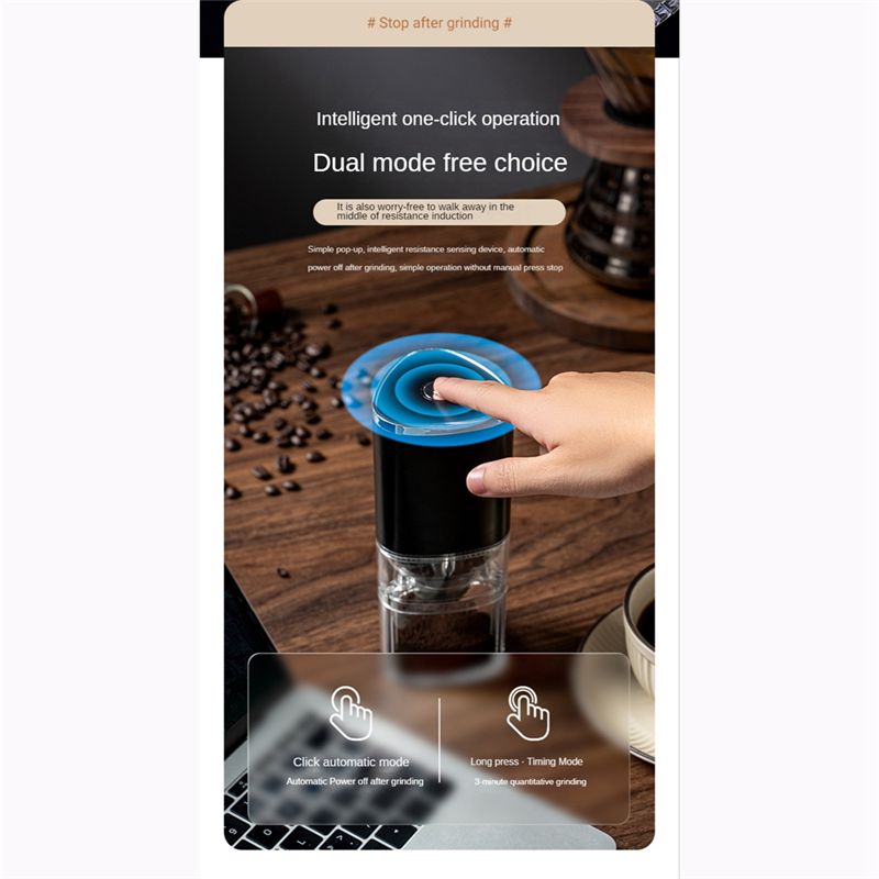 Coffee Bean Grinder Electric - 【Abrasives】 USB'li Kahve Öğütücü, 155 ML,
