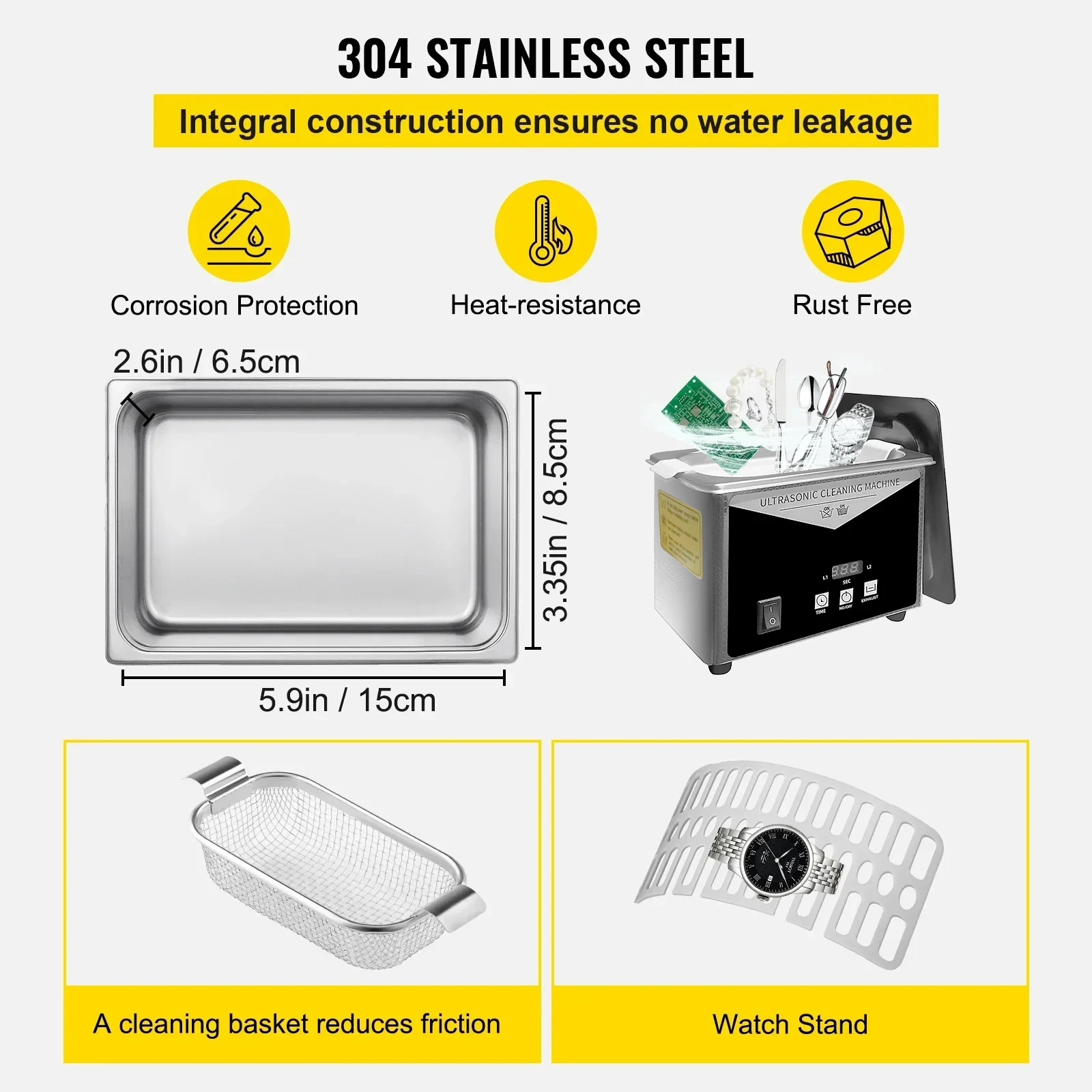 SIHAO Ultrasonik Temizleyici,  - Home Appliances incelemesi ve fiyatı