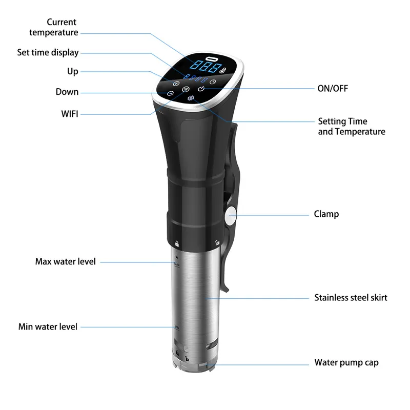 IPX7 Su Geçirmez Özgül Isıtmal - Digital Sous Vide Precision Cooker incelemesi ve fiyatı