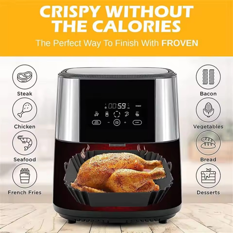1 adet silikon hava fritöz ten - Air Fryer Silicone Pot Liner incelemesi ve fiyatı