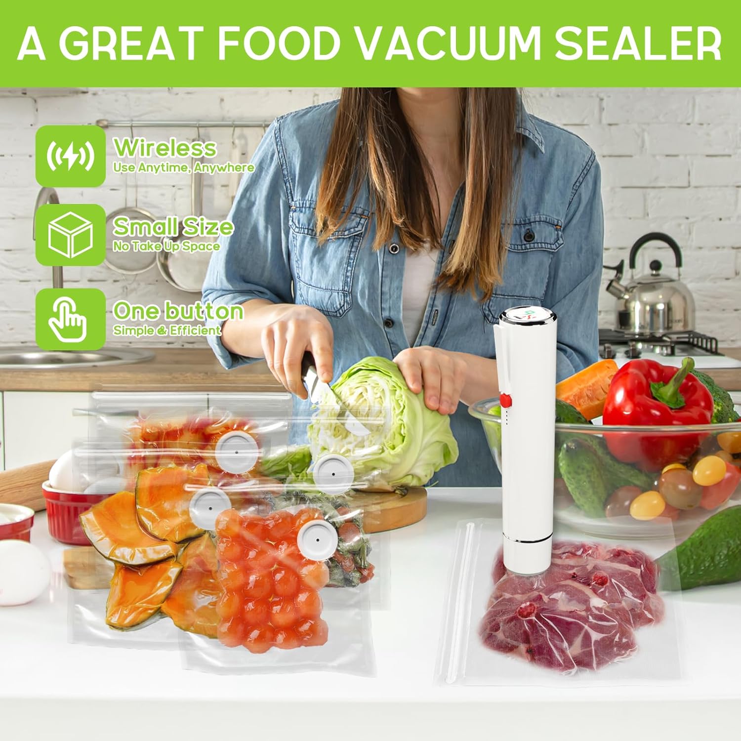 Vakum Mühürleyen El Tipi vakum - Food Vacuum Sealer Machine incelemesi ve fiyatı