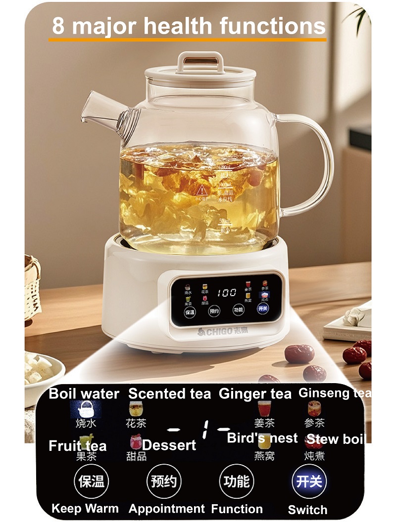 600W Çok Fonksiyonlu Sağlık Ça - Electric Kettle Temperature Control incelemesi ve fiyatı